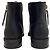 Bota flat Britt da Michael Kors em couro preto - vista 5