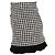 Falda mini Houndstooth Sandro Paris en tweed de lana negra Negro - vista 2