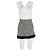 Falda mini Houndstooth Sandro Paris en tweed de lana negra Negro - vista 4
