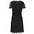 Hugo Boss Boss Hug Boss Spitzenkleid aus schwarzem Polyester - Ansicht 3