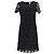 Hugo Boss Boss Hug Boss Spitzenkleid aus schwarzem Polyester - Ansicht 7