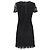 Hugo Boss Boss Hug Boss Spitzenkleid aus schwarzem Polyester - Ansicht 9