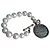 Chanel Perlenarmband mit Medaillon Mehrfarben