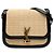 Saint Laurent Beige Medium Quilted Suede Monogram Solferino Crossbody