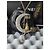 Chanel Raro CC 08P CoCo na Lua GHW Colar Logo de Cristal Caixa etiqueta Dourado - vista 5