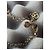 Chanel Raro CC 08P CoCo na Lua GHW Colar Logo de Cristal Caixa etiqueta Dourado - vista 7