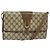 Borsa a Spalla GUCCI GG Supreme PVC Beige Oro 118 02 050 Auth BA1491 D'oro