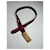 Céline Vintage Celine Leder Gürtel burgunderrot Bordeaux