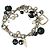 Bracciale DOLCE & GABBANA acciaio con perle cuore rosa argento