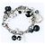 Bracciale DOLCE & GABBANA acciaio con perle cuore rosa argento - vista 4