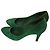 Casadei High Heels Grün Hirschleder