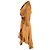 Vestido envuelto asimétrico con volantes en seda bronce de Zimmermann Metálico - vista 2