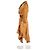Vestido envuelto asimétrico con volantes en seda bronce de Zimmermann Metálico - vista 5