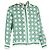 Autre Marque Camicia a motivo geometrico Casablanca in seta verde Multicolore