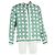 Autre Marque Camicia a motivo geometrico Casablanca in seta verde Multicolore - vista 4