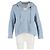 Proenza Schouler Hoodie aus blauer Wolle Hellblau - Ansicht 4