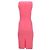 Michael Kors Sleeveless Midi Bodycon Dress in Pink Wool - view 3