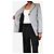 Victoria Beckham Grau einreihiger Blazer - Größe UK 6 - Ansicht 4