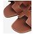 Hermès Sandales Oran marron - taille EU 37.5 (UK 4.5) - vue 4