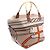 Hermès Marrón Toile H Plume Quadrige al Hilo Steeple 31 Castaño Beige - vista 2