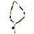 RARA collana lunga  DOLCE & GABBANA stile etniico con pietre Multicolore