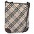 Borsa a spalla Burberry Nova Check Blue Label in tela beige Auth 119982