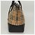 Autre Marque Bolsa de mão em lona bege com estampa Nova Check da Burberrys, dourada, autêntica BA1414 Dourado - vista 3