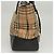 Autre Marque Bolsa de mão em lona bege com estampa Nova Check da Burberrys, dourada, autêntica BA1414 Dourado - vista 4