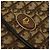 Borsa a spalla in tela Trotter Christian Dior marrone oro Auth 118537 D'oro - vista 17