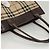 Bolsa de mão em canvas bege com estampa Nova Check da BURBERRY Auth 120347 - vista 7