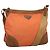PRADA Schultertasche Nylon Orange Silber Authentisch bs24487