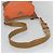 PRADA Schultertasche Nylon Orange Silber Authentisch bs24487 - Ansicht 7