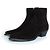 Stivaletti in suede di lana neri Saint Laurent, Lukas Nero
