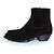 Stivaletti in suede di lana neri Saint Laurent, Lukas Nero - vista 2