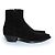 Stivaletti in suede di lana neri Saint Laurent, Lukas Nero - vista 4