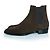 Botines Chelsea de ante kaki Saint Laurent Castaño Verde - vista 2