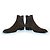 Botines Chelsea de ante kaki Saint Laurent Castaño Verde - vista 6