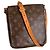 Borsa a mano Louis Vuitton Salsa Marrone Pelle e Tela Marrone chiaro