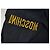 Sciarpa Moschino in lana nera con logo giallo Nero - vista 6