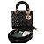 Borsa Christian Dior Lady Dior Piccola in Pelle Vernice Nera Nero