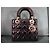 Borsa Christian Dior Lady Dior Piccola in Pelle Vernice Nera Nero - vista 3