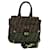 Sac à main en toile Zucca FENDI 2 en 1 noir marron Auth 120380  ref.2191297