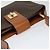 Céline Borsa a spalla in tela Macadam CELINE in pelle PVC marrone oro Auth 120373 D'oro - vista 6