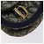 Pochette in tela Trotter Christian Dior blu navy oro Auth 120108 D'oro - vista 15