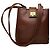 Vintage Courreges Leder Eimer Tasche braun