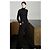 Stella Mc Cartney Calças largas com acabamento em disco Stella McCartney Preto - vista 2