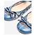 Bow Prada Blue leather cutout Mary Jane flats - size EU 39 - view 4