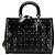 Dior Nero Grande Patente Cannage Lady Dior