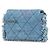 Chanel Blaue Mini-Denim-Clutch mit Kette - Ansicht 2