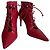 Bottines Miu Miu en cuir rouge